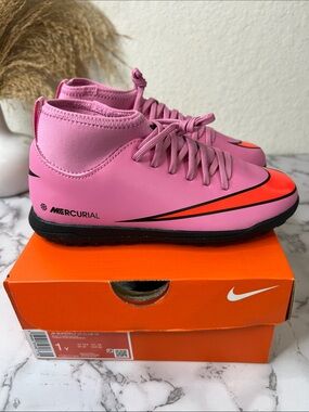 Nike Mercurial Superfly 10 Academy Turf Soccer Cleats Size 1Y